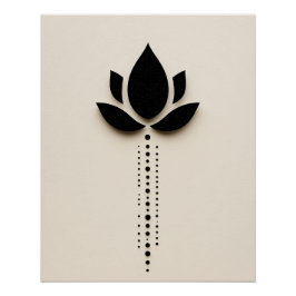 Póster Abstrato Flower Art