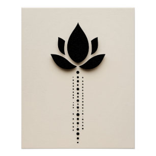 Póster Abstrato Flower Art
