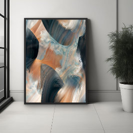 Póster Abstrato Fluid Dreamscape Flow Art