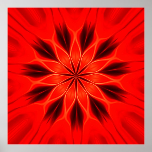 Poster Abstrato. fundo. Caleidosco oriental geométrico (Frente)