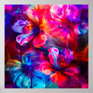 Poster Abstrato Garden Bloom