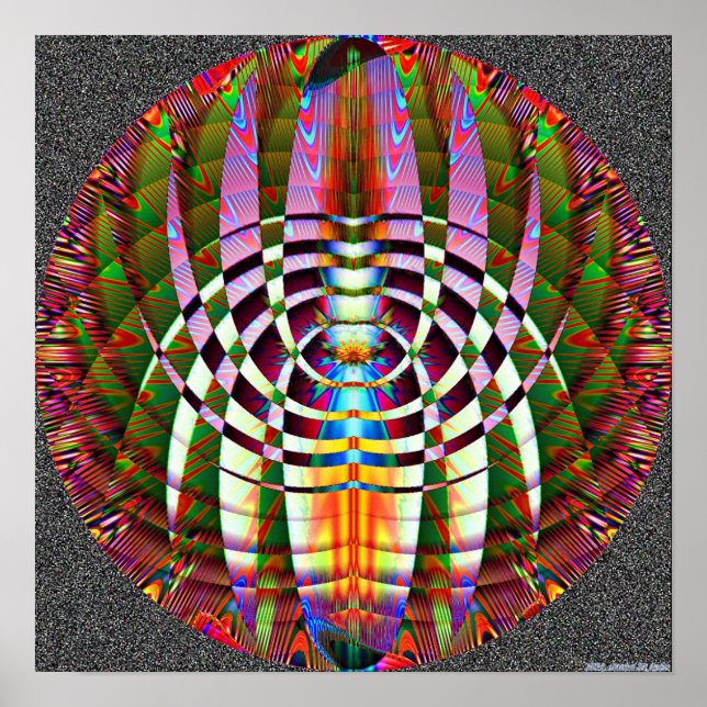 Poster Abstrato Geometria 3.2b (Frente)