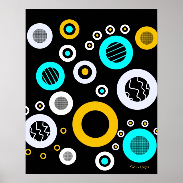 Poster Abstrato geométrico (Frente)