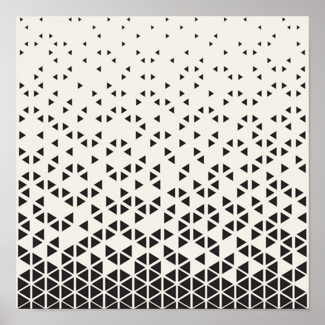 Poster Abstrato Geométrico Design (Frente)