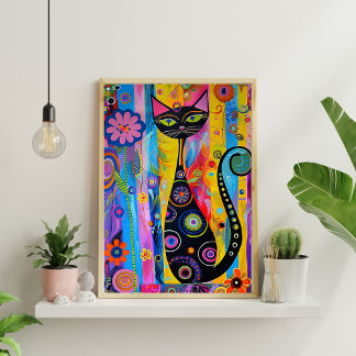 Poster Abstrato Geométrico (Matte) 12x18