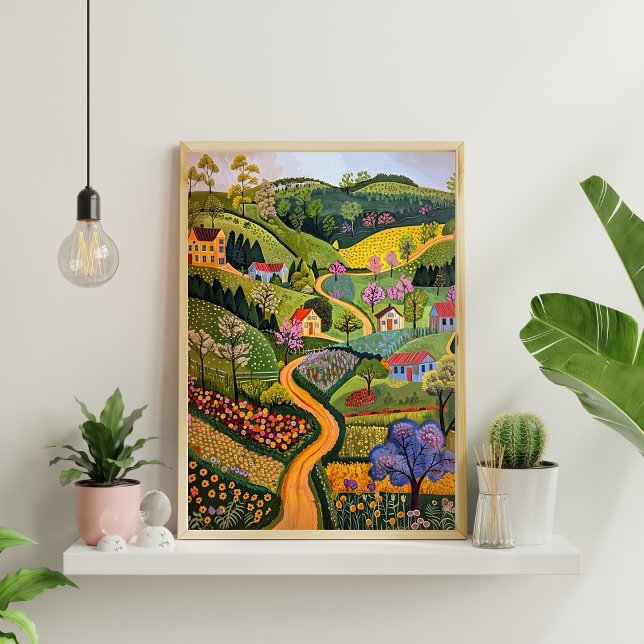 Poster Abstrato Geométrico (Matte) Nórdico 19x19 (Criador carregado)