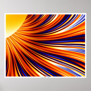 Póster Abstrato - gravidade solar e magnetismo 3