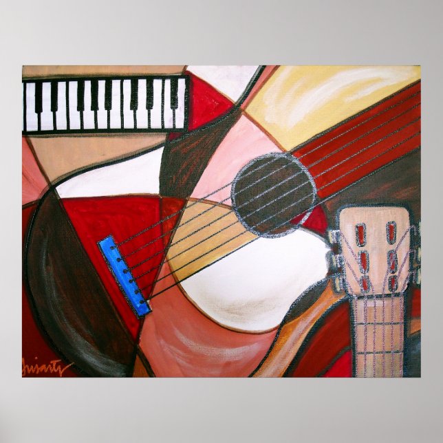 PÓSTER ABSTRATO GUITAR (Frente)