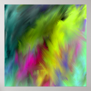 Poster abstrato interior Ab44 vívido
