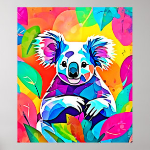 Poster Abstrato Koala Design