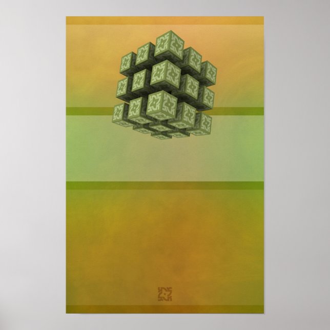 Póster Abstrato Magnetismo 04 Mod 01: Mente do Iniciante (Frente)
