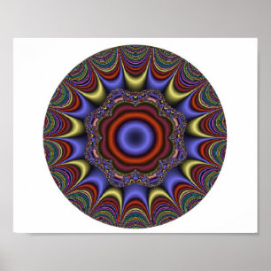 Poster Abstrato Mandala