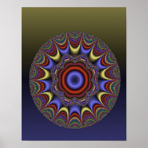 Poster Abstrato Mandala