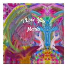 Abstrato marble Liquificado Poster Colorido