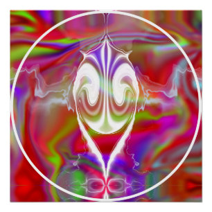 Póster Abstrato mármore - Poster brilhante colorido