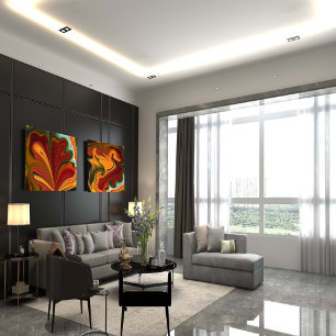 Póster Abstrato mármore - Poster brilhante colorido