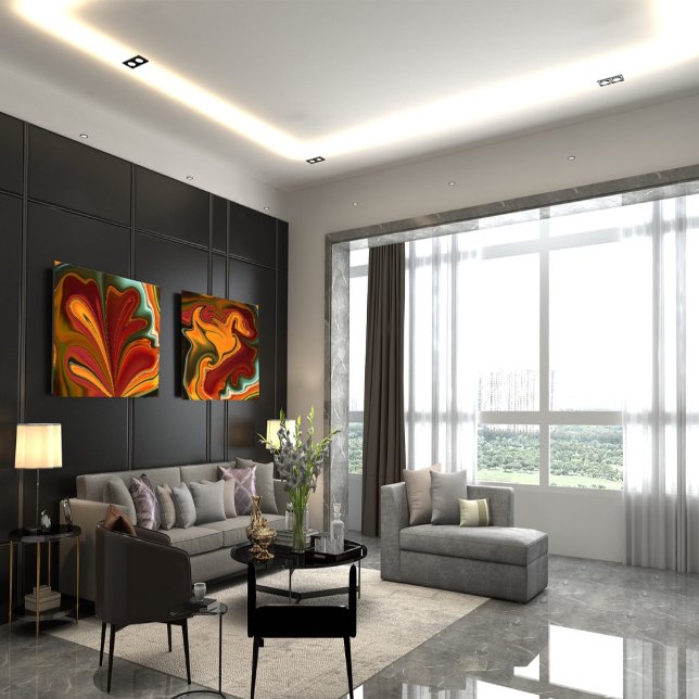 Póster Abstrato mármore - Poster brilhante colorido (Criador carregado)