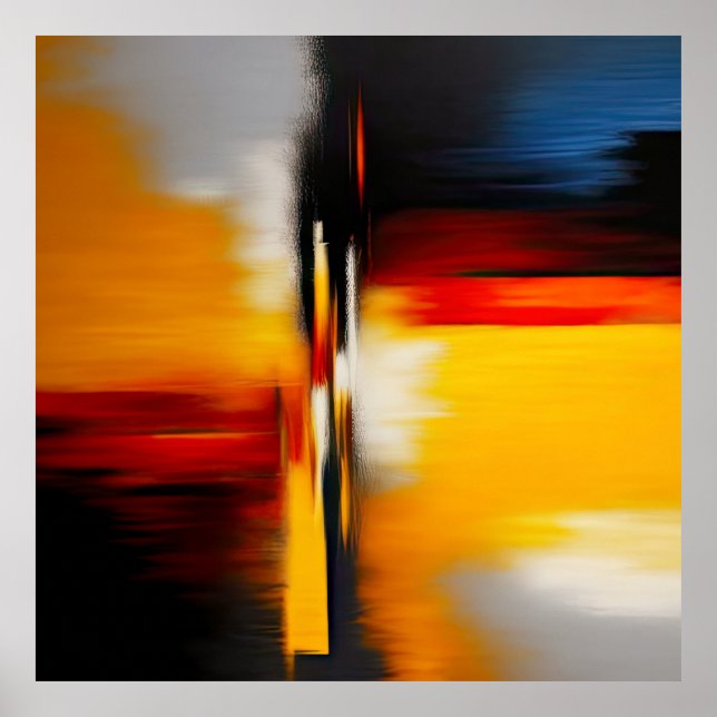 Poster Abstrato Modern Trendy Design (Frente)