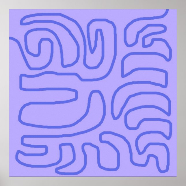 Poster abstrato moderna (Frente)