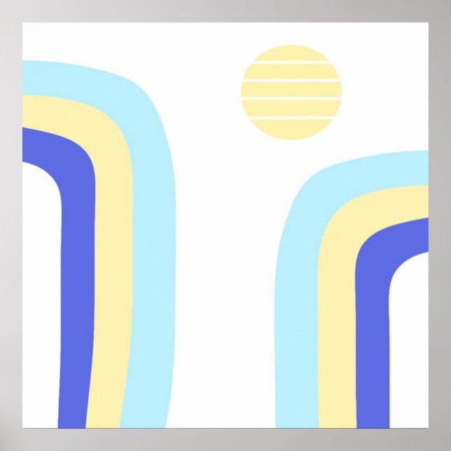 Poster abstrato moderna (Frente)