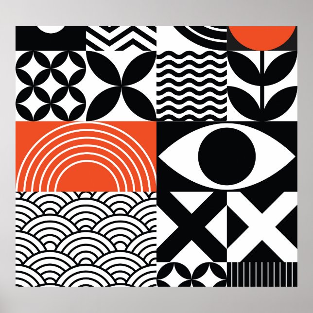 Poster Abstrato moderno: Canvas de Design artística. (Frente)