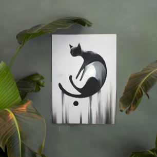 Poster Abstrato moderno Cat - Design minimalista