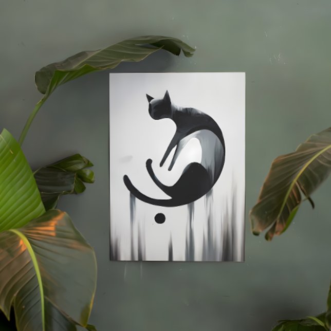 Poster Abstrato moderno Cat - Design minimalista (Criador carregado)