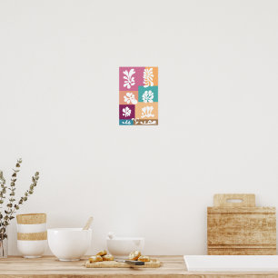 Poster Abstrato moderno - Design colorido