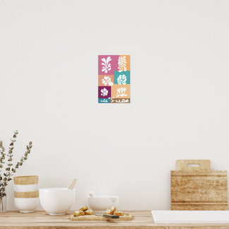 Poster Abstrato moderno - Design colorido |