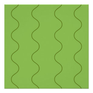 Póster Abstrato Moderno Minimalista da Linha Wavy Groovy 