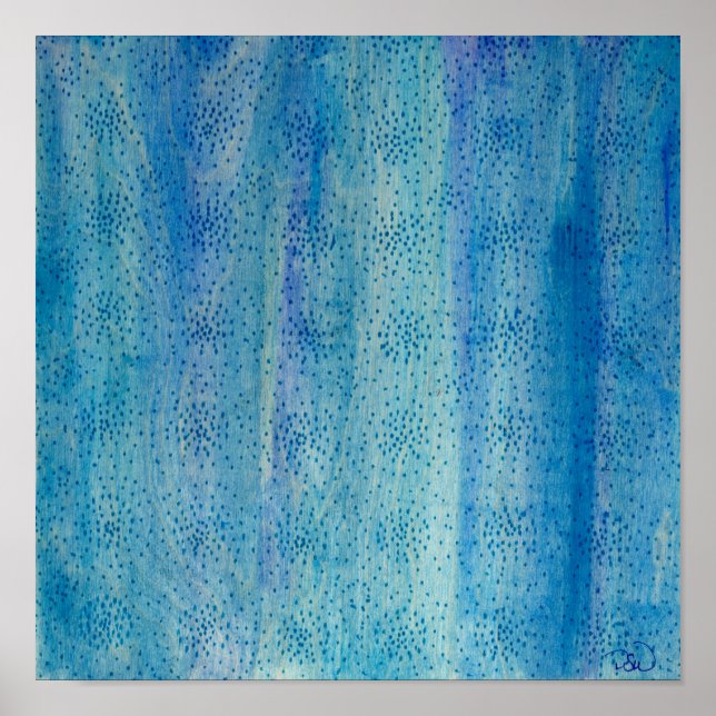 Póster Abstrato moderno sobre madeira (Frente)