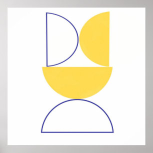 Poster abstrato molda arte