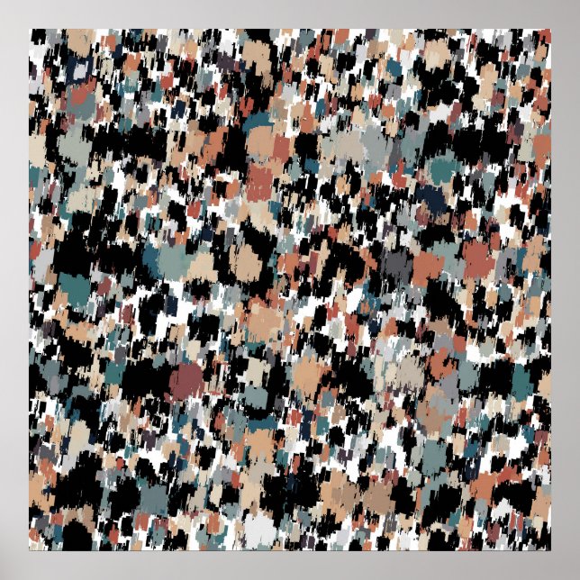 Poster Abstrato Mottled Camo (Frente)