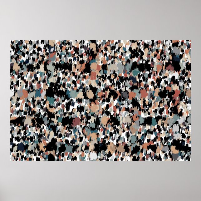 Poster Abstrato Mottled Camo (Frente)