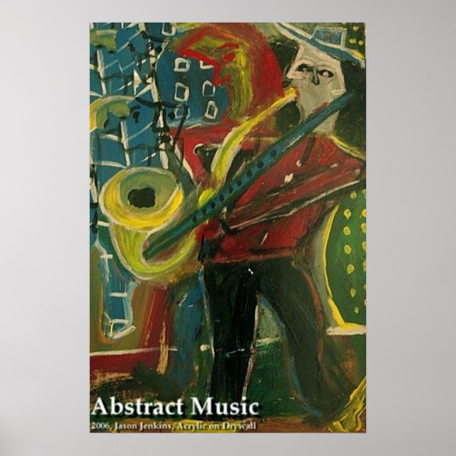 Póster Abstrato Music (Frente)