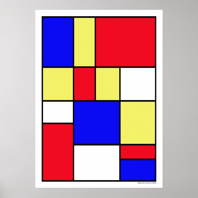 Póster Abstrato nº 412 (Frente)