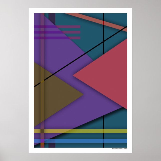 Poster Abstrato nº 413 (Frente)