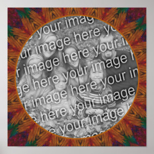 Poster Abstrato Nature Art Frame Crie Sua Própria Foto