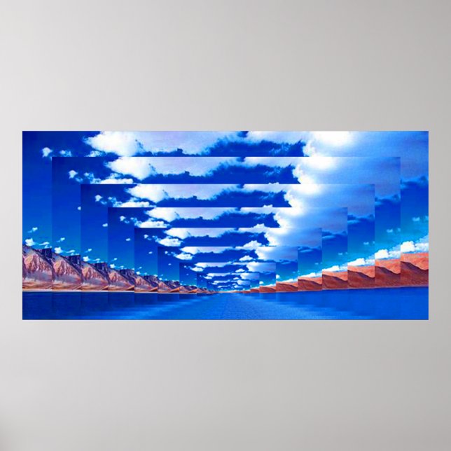 Póster Abstrato Paisagem (Frente)