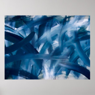 Poster Abstrato, paisagem de pintura moderna. Arte da noi