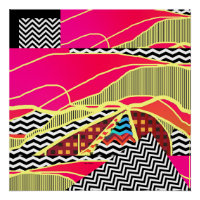 Abstrato Paisagem Poster brilhante