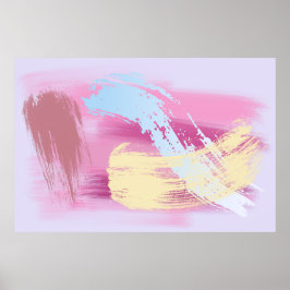 Poster Abstrato Pastel Wall Art - Decor Minimalista Moder