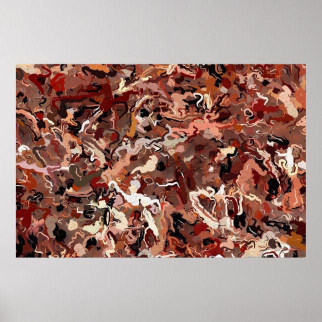 Poster Abstrato Pine Agulha (Frente)