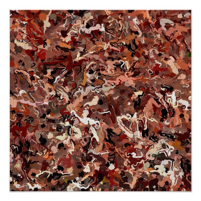 Póster Abstrato Pine Agulha (Frente)