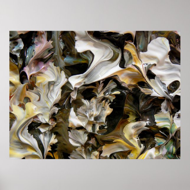 Póster Abstrato Pintura (Detalhe) #832_B (Frente)