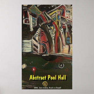 PÓSTER ABSTRATO PISCINA HALL