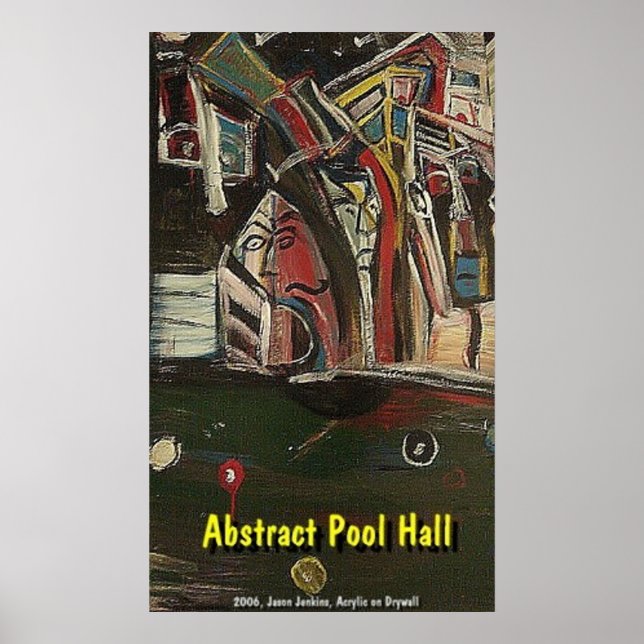 PÓSTER ABSTRATO PISCINA HALL (Frente)