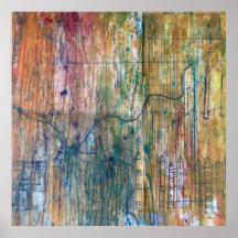 Abstrato Pittsburgh - Mapa de pintura