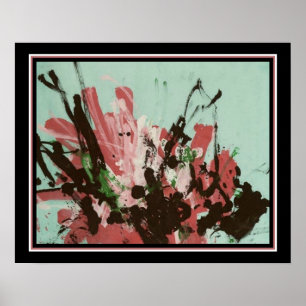 Poster Abstrato por Chimpanzé "Congo" cerca de 1950