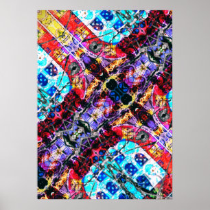 Poster abstrato Português